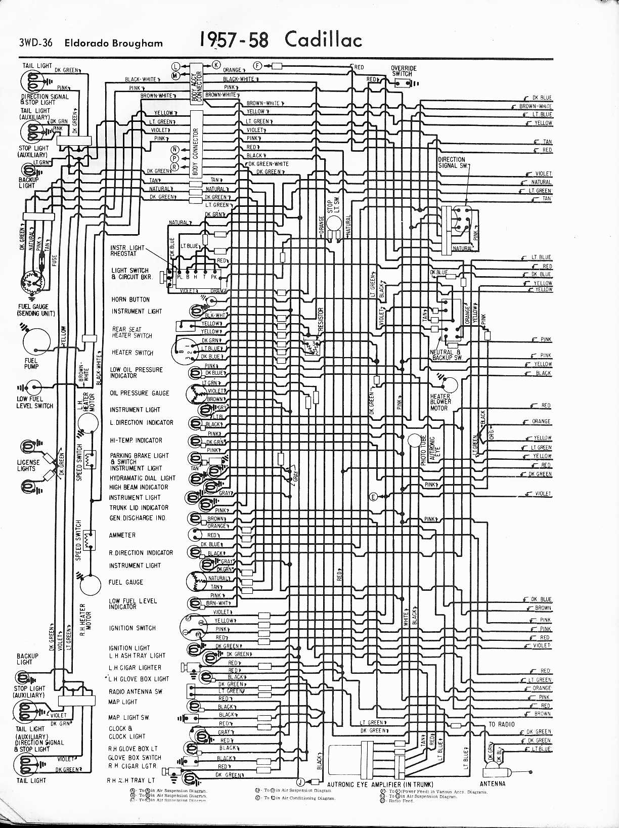 Cadillac Wiring Diagrams: 1957-1965